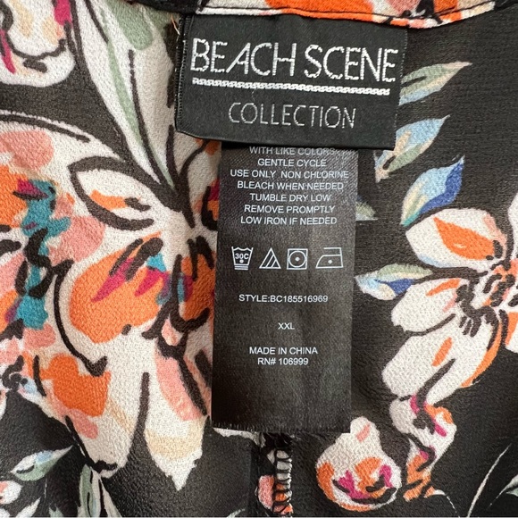Beach Scene Collection Floral Sheer Cover Up - Picture 2 of 9
